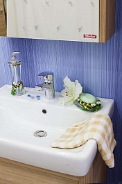 Sanflor Мебель для ванной Ларго 2 70 R Q 70 вяз швейцарский – фотография-2