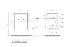 BelBagno Тумба под раковину Uno mini 50 подвесная Голубой матовый – фотография-3
