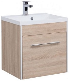 Aquanet Тумба с раковиной Августа 58 дуб сонома – фотография-1