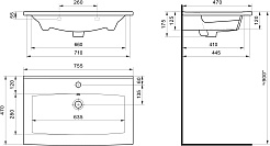 Акватон Тумба с раковиной Форест 75 дуб рошелье/сумеречный голубой – фотография-20