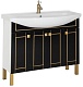 Aquanet Мебель для ванной "Честер 105" черный/золото – картинка-13