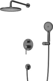 Cezares Душевая система RELAX-DSET-NOP черный матовый – фотография-1