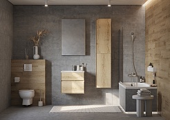 Акватон Тумба с раковиной Либерти 60 дуб эльвезия – фотография-8