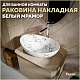 Teymi Накладная мебельная раковина Lori 60 белый мрамор T50498 – фотография-19