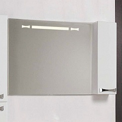 Акватон Зеркальный шкаф для ванной "Диор 100" белый – фотография-1