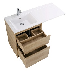 BelBagno Тумба под раковину Kraft 58 напольная Rovere Nebrasca Nature – фотография-5