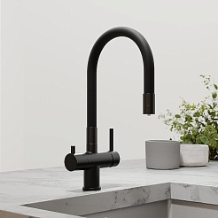 Sancos Смеситель для кухни Lucia SC4004MB матовый черный – фотография-5