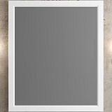 Opadiris Зеркало Омега 75 белое матовое