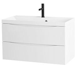 BelBagno Тумба с раковиной Marino 80 подвесная Bianco Opaco – фотография-1