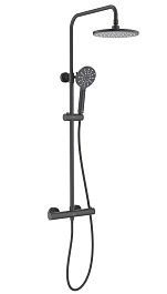 Aquatek Душевая стойка Европа AQ2343MB матовая черная – фотография-1