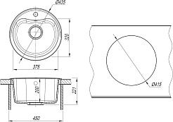 Dr. Gans Мойка кухонная Дора 435 везувий – фотография-4
