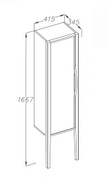  Пенал Риголетто R белый/орех – фотография-2
