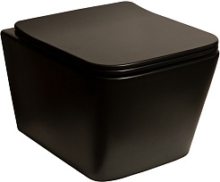 SantiLine Унитаз подвесной SL-5004MB черный матовый – фотография-1