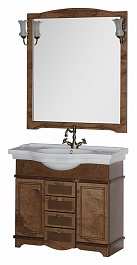 Aquanet Зеркало для ванной "Луис 100" NEW темный орех – фотография-3