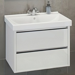 Comforty Мебель для ванной Дублин 75 подвесная белая – фотография-4