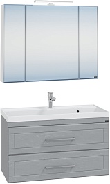 СанТа Мебель для ванной Венера 100 дуб серый – фотография-1
