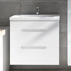 Viant Тумба с раковиной Марсель 50 подвесная белая – фотография-5