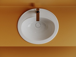 Ceramicanova Мебельная раковина Sun 56 CN6079 белая – фотография-5