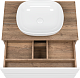 Brevita Тумба с раковиной Dakota 80 подвесная дуб галифакс олово/белая – фотография-15