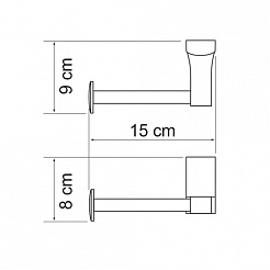 WasserKRAFT Держатель туалетной бумаги "Leine K-5096" – фотография-3