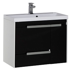 Aquanet Тумба под раковину Тиволи 80 черный – фотография-1