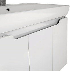 Dreja Тумба под раковину Q (D) 80 подвесная белая – фотография-4