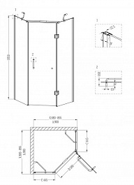 Grossman  Душевой уголок Style GR-8090 – фотография-3