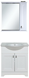 Misty Мебель для ванной Лувр 75 R белая – фотография-1