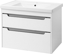 Ceruttispa Тумба для умывальника подвесная Эмилия grey 80 – фотография-1