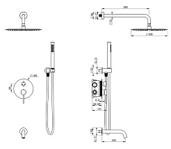 Oliveeka Душевой комплект Y OL-88939017-CR хром – фотография-2