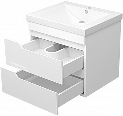 Misty Мебель для ванной Софт 60 подвесная белая – фотография-6