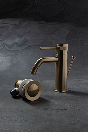 Allen Brau Смеситель для биде Priority 5.31A04-GB (с донным клапаном) золото – фотография-2