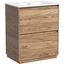 Sancos Тумба с раковиной Libra Floor 70 дуб чарльстон раковина Element 71 CN7007 – фотография-1