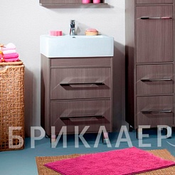 Бриклаер Тумба с раковиной "Чили 55" серая лиственница – фотография-3