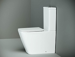 Ceramicanova Унитаз напольный пристенный Cubic Rimless CN1803 белый – фотография-7