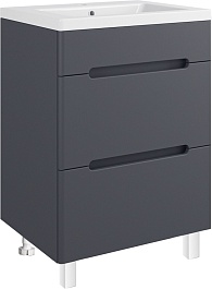 Runo Тумба под раковину Парма 60 графит – фотография-1