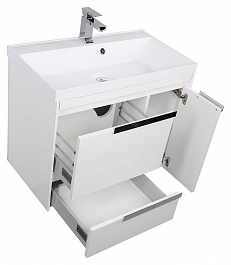 Aquanet Мебель для ванной "Тиволи 80" белая – фотография-3