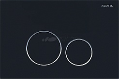 Aquatek Унитаз подвесной Лугано AQ2002-00 в комплекте с инсталляцией Standard INS-0000012 с клавишей смыва KDI-0000020 матовый черный и крепления KKI-0000002 – фотография-3