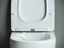 Ceramicanova Подвесной унитаз Mono Rimless с системой инсталляции Balance кнопка Circle хром глянцевый – фотография-3