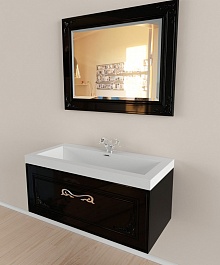  Зеркало для ванной "Regale" черное – фотография-2