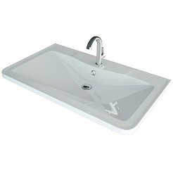 Equil Раковина мебельная Adel 100 белая – фотография-2