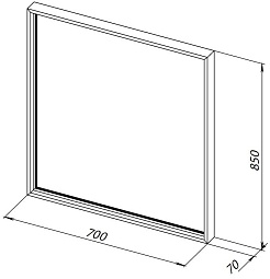 Allen Brau Зеркало Liberty 70 1.330013.60 медь браш – фотография-4