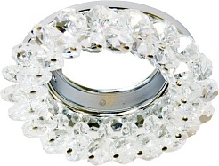 Feron Встраиваемый светильник CD4141 прозрачный, хром – фотография-1