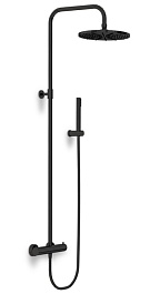 Paini Система душевая Cox 78PQ689TH 250 мм, с термостатом глянцевый, черный глянцевый PVD (PQ) – фотография-1