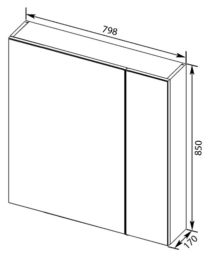 Aquanet Мебель для ванной "Эвора 80" белая – картинка-3