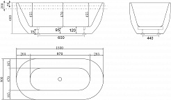 BelBagno Акриловая ванна BB70-1500-800 150x80 – фотография-6