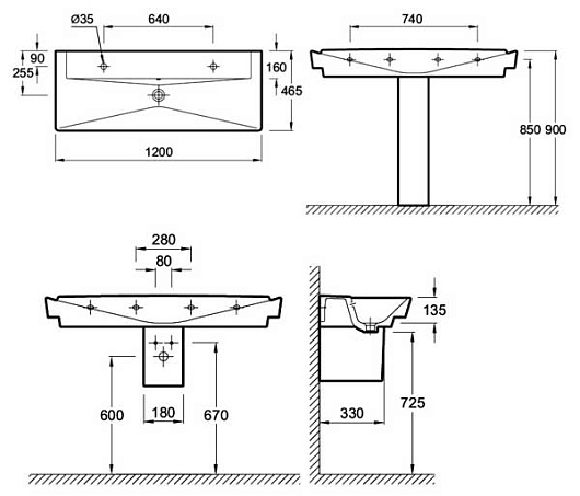 Jacob Delafon Раковина Reve E4824 – картинка-7