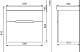 Jorno Тумба под раковину Moduo Slim 60 белая Mod.01.60/P/W подвесная – картинка-6