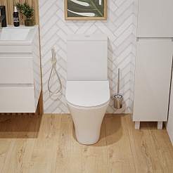 Vivon Унитаз-компакт Colett KWH03 безободковый с быстросъёмным сиденьем микролифт – фотография-2