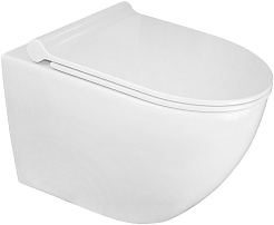 Azario Унитаз подвесной Geno AZ-2196-D безободковый белый – фотография-1